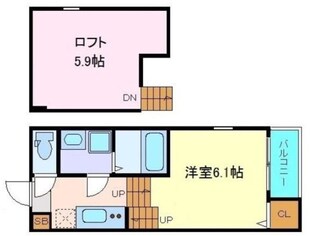 ハーモニーテラス河原町の物件間取画像